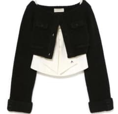 andmary Twiggy tweed ribbon set tops - メルカリ