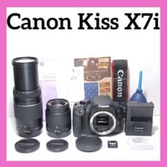 ✨美品✨スマホ転送✨Canon kiss x7i ✨望遠ダブルズームキット - メルカリ