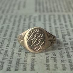 英国 イギリス ヴィンテージ 9k 9金 シグネットリング - メルカリ