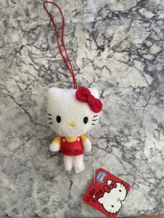ハローキティ キーホルダー ぬいぐるみ 約10cm タグ付き - メルカリ