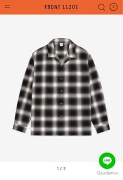 新品未使用 FRONT 11201 オリジナル オンブレチェックシャツ Lサイズ