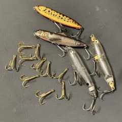 サイズ1/0】10本 入手困難 イーグルクロー ゴールドトレブルフック376M