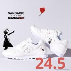 にゅ〜ず SANGACIO × BRANDALISED スニーカー ホワイト - メルカリ