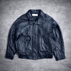 羊革】90s vintage leather jacket g1 a2 - メルカリ