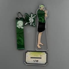 ワンピース 極楽湯コラボ ゾロ アクリルブロックチャーム アクリル