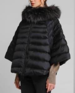 極美品 TATRAS タトラス ダウンジャケット ポンチョ ブラック サイズ2