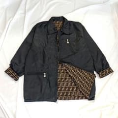 FENDI】希少90s~ズッカ柄リバーシブルナイロンジャケット・コート