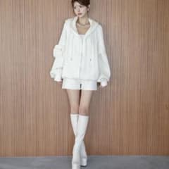 randy ニットカーゴセットアップ ホワイト - メルカリ