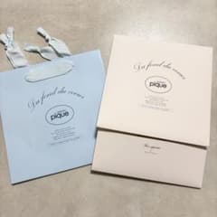 新品 ジェラートピケ ラッピング ボックス プレゼント 紙袋 ショッパー