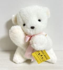 セキグチ くま オルゴールハウス ぬいぐるみ クマ 白 ホワイト 昭和