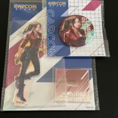 バイオハザード カプコンストア アクリルスタンド 缶バッジ クレア