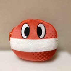 pop'n music ポップンミュージック ぬいぐるみ パスケース 赤ポップ君