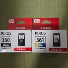 Canon PIXUS 360 361 XL インクカートリッジセット - メルカリ