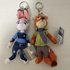 レア】香港ディズニー ズートピア ニック ジュディ ぬいぐるみ