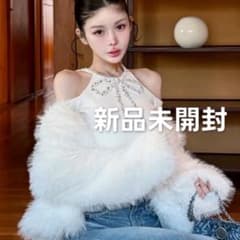 新品未開封 ダーリッチ リボンビジューアメスリニットトップス