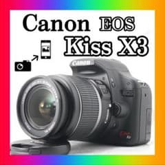 Canon ❤ EOS Kiss X3 ショット数少なめ 一眼レフ スマホ転送 - メルカリ