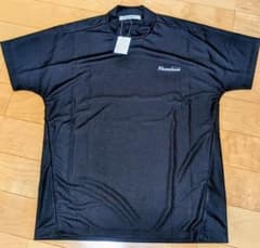 新品 RUSSELUNO 半袖 モックネック サイズ4 ブラック ビッグロゴ