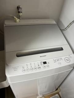 R7製8ヶ月使用シャープ洗濯機10.0kgステンレス穴なし槽ES-GV10J-S