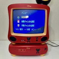 ディズニー ミッキー型 ブラウン管テレビ14 型 DVDプレイヤー付 - メルカリ