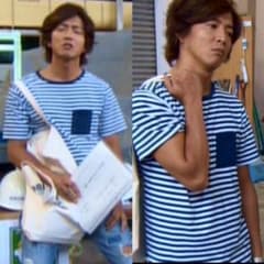 キムタク HERO 着 私物 ボーダー Tシャツ ネイビー S サタデーズサーフ