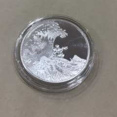 純銀 メダル ディズニー ミッキー&北斎 1オンス 銀貨 - メルカリ