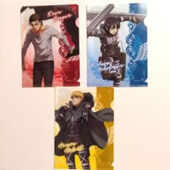 進撃の巨人 A6クリアファイル3枚セット エレン、ミカサ、アルミン
