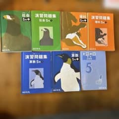 四谷大塚 5年上予習シリーズ/演習問題集、算数・社会・理科/算数夏期