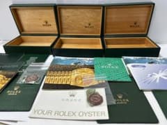 ロレックス純正デイトジャストメンズBOX3箱付属品計19点【ジャンク品