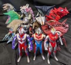 ウルトラマンティガ・ダイナ・ガイア＆登場怪獣（バンダイ）ソフビ12体