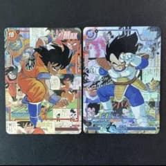2枚 孫悟空 ベジータ コミパラ ドラゴンボール キラカード 展示用