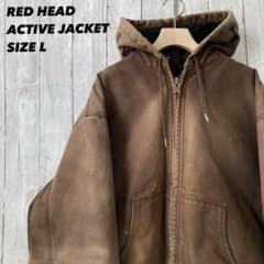 M*I様 RED HEADダック素材アクティブワークジャケット Lブラウン アメ