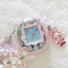 たまごっちパラダイス カスタム シェル パウダーラメ クリアピンク