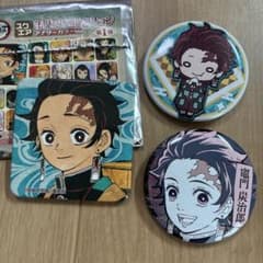 鬼滅の刃 スクエア缶バッジコレクション アナザーカラーVer. 他 竈門炭