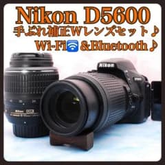 Nikon D5600✨一眼レフカメラ✨望遠レンズ付Wレンズ✨スマホ転送