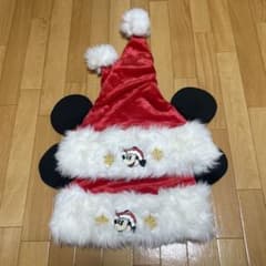ディズニーリゾート クリスマス ミッキー サンタ キャップ 帽子 セット