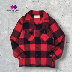 70s BEMIDJI WOOLEN MILLSチェックウールシャツジャケット - メルカリ