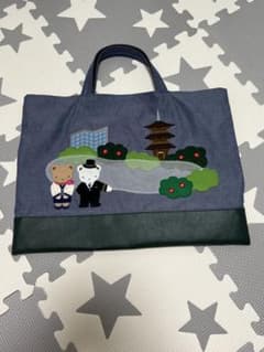 familiar × ホテル椿山荘東京 オリジナルデザイン デニムバッグ - メルカリ