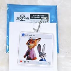 ズートピア2 オーマイカフェ アクリルキーホルダー ニック & ジュディ