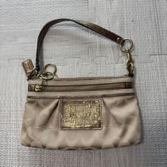 coach コーチ アクセサリーポーチ ポピー キャンバス シグネチャー