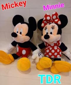 ディズニー ミッキー ミニー ぬいぐるみ 2点セット レトロ TDR 公式