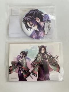 鬼滅の刃 繋ぐ 44mm缶バッジ ステッカー胡蝶カナエ 胡蝶しのぶ - メルカリ