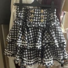 リズリサ lizlisa はしごリボンギンガムティアードスカパン - メルカリ