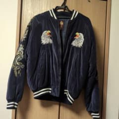 JAKE スーベニアジャケット スカジャン 別珍 ベロア 刺繍 鷲ドラゴン