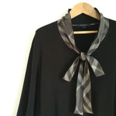 バーバリーロンドン シルクコットン長袖ニット ボウタイリボン サイズ5