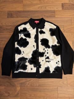 supreme cow print cardigan L 黒 シュプリーム - メルカリ