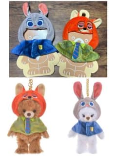 新品ディズニー購入ユニベア ぬいぐるみキーチェーン専用コスチューム