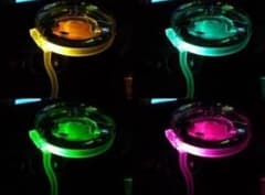 残り3個 当時物 光るチューリップ灰皿 ※ブルー イルミネーション 車内