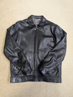 正月セール】90s ラルフローレン ポニー無し レザージャケット S