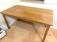 無印良品 無垢材テーブル オーク材 140×80 ダイニングテーブル 廃盤品