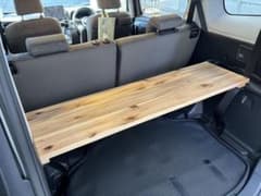 新型シエンタ10系専用設計】ハンドメイド杉無垢材ラゲージボード｜車